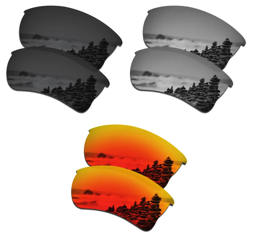 SmartVLT 3 пары поляризованных солнцезащитных очков Сменные линзы для Oakley Quarter черные