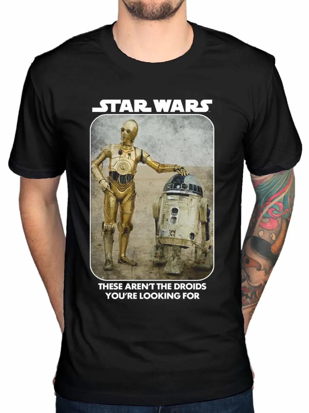Звездные войны футболка с дроидами R2D2 C3PO Galaxy New Hope Lucasfilm Force Jedi короткими рукавами