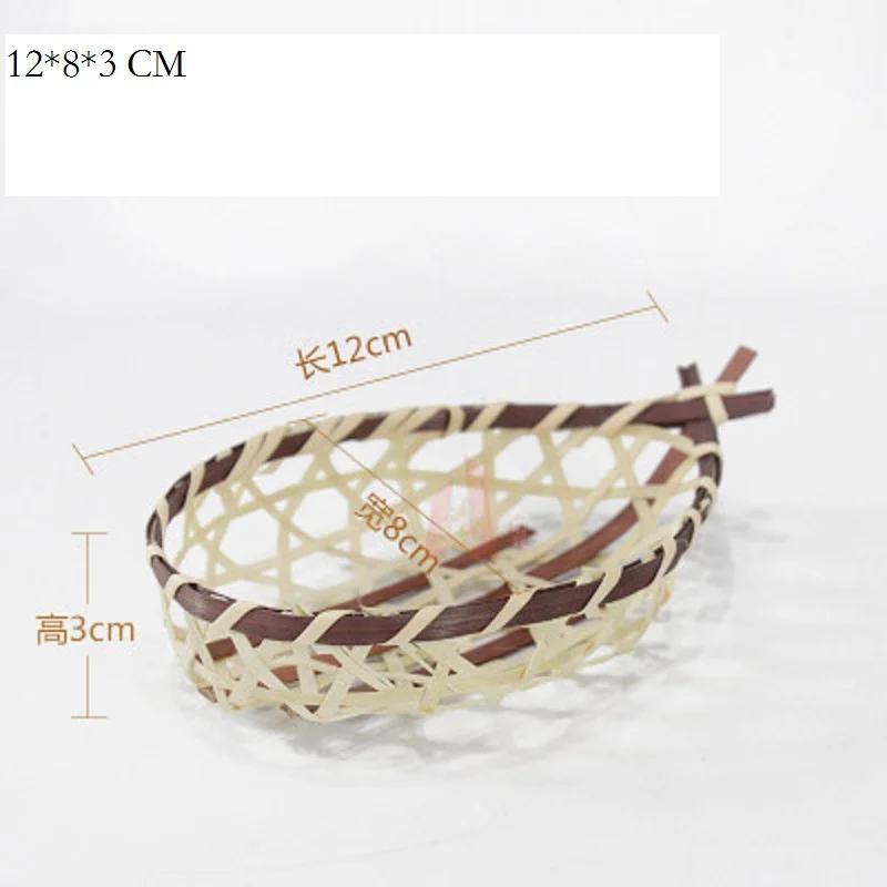 Характеристики чай торты ремесла Бамбук корзина закуски фруктов корзины съемки реквизит детский сад декоративный бамбук посуда