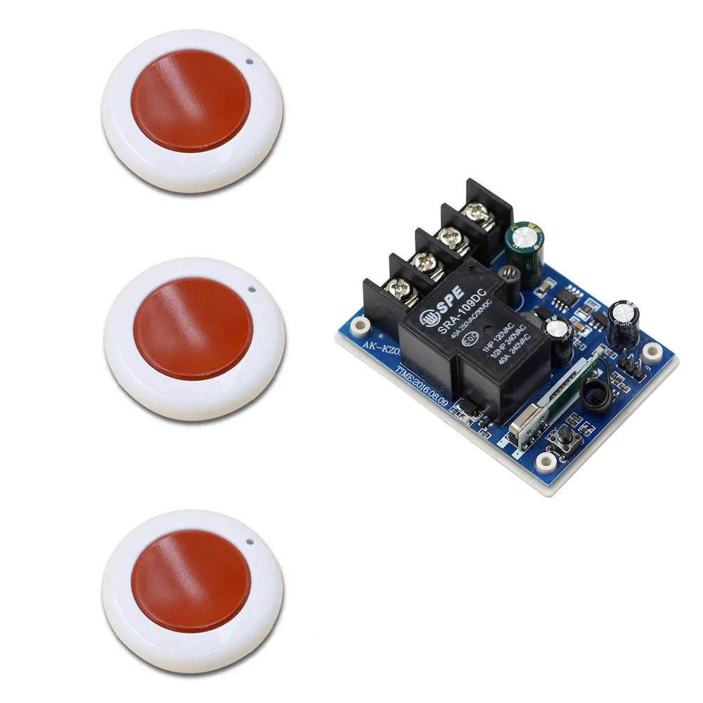 DC 12V 24V 36V 48V беспроводной переключатель системы дистанционного управления 40A 1CH