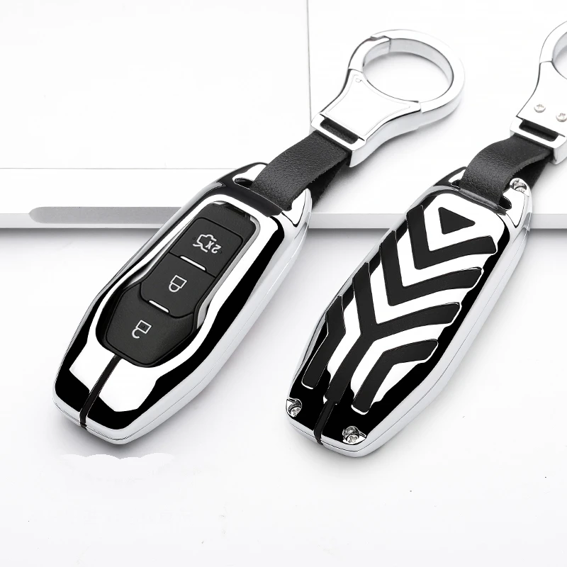 Gift For FORD FUSION MONDEO MUSTANG F-150 LINCOLN EDGE EXPLORER Edge Mondeo High Quality Car Key Holder Cover Case 3Button | Автомобили и