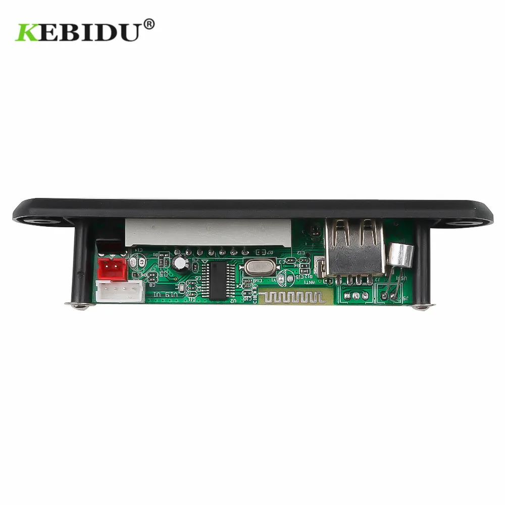 Плата декодирования KEBIDU 12 В DIY модуль Bluetooth MP3 светодиодный USB TF FM радио