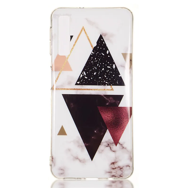 FLYKYLIN Soft TPU Case on For Coque Samsung Galaxy A7 2018 Silicone Marble Cover Funda A9 Phone Capa |