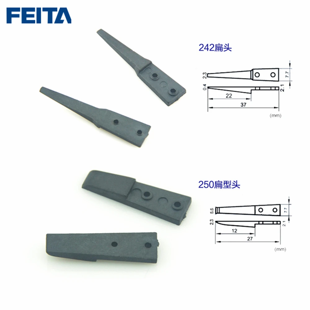 

FEITA 6pairs/lot High quality ESD Head-changed Tweezer's Anti-Static Plastic Tips forAntistatic Stainless Steel Tweezers
