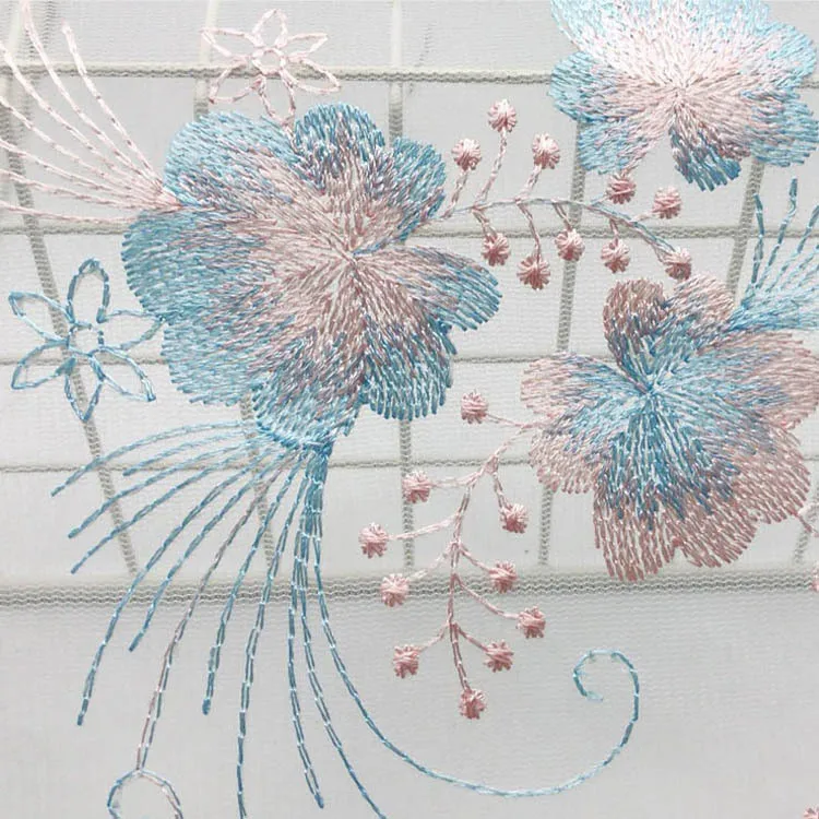 

Sewing & Fabric 5meters/lot Net Embroidery 3D Flower Lace Fabric Mesh Material Tulle Lace Fabric Party DIY Dress Clothing
