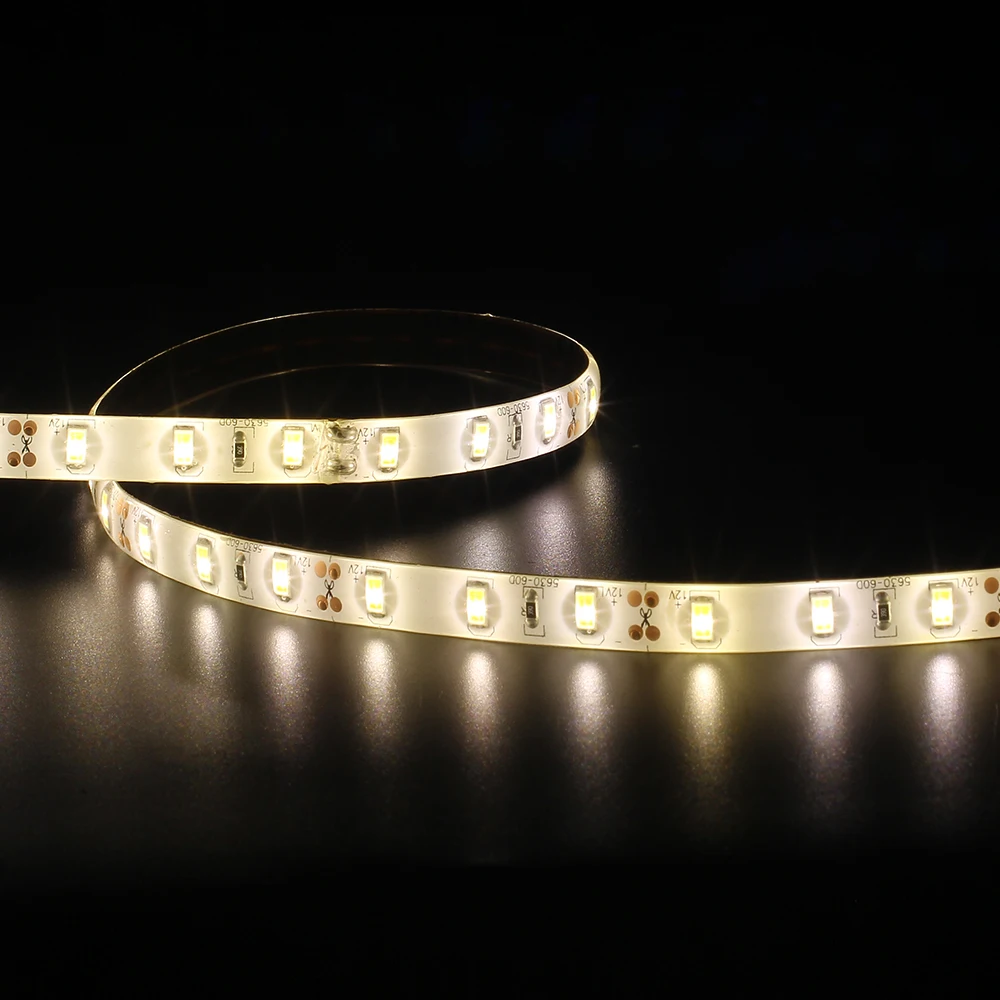 DC12V Светодиодная лента 5630 SMD 60 светодиодов/м 5 м/лот IP20 IP65 Гибкая полоса светодиодный светильник теплый белый