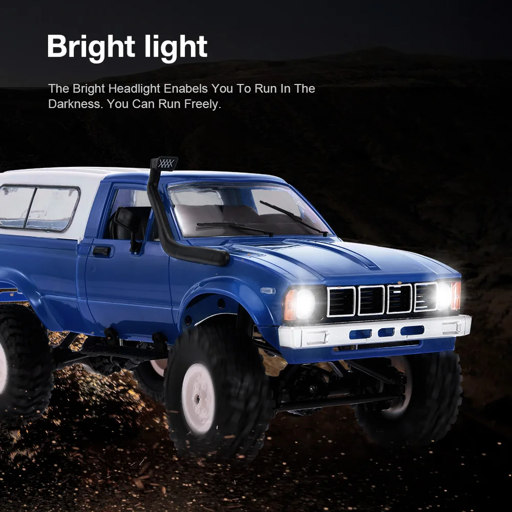 C24 RC автомобиль 1/16 2 4 ГГц 4WD автомобили с фарой LED пульт дистанционного управления
