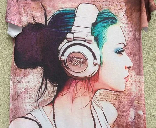 Новый Винтаж Rock & roll Футболка Топ Ти тихий модная одежда для девочек слушать