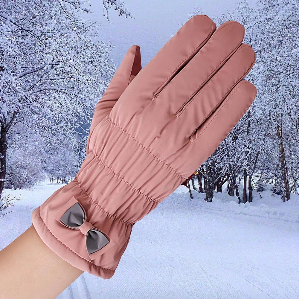 Womens Waterproof Windproof Gloves Winter Outdoor Sport Ski Moto warm female Full gloves Guantes mujer Luvas de inverno | Аксессуары для