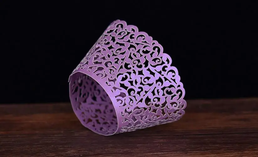 Оптовая продажа 2000 шт. кружевная Лазерная резка для кексов облака бумажный