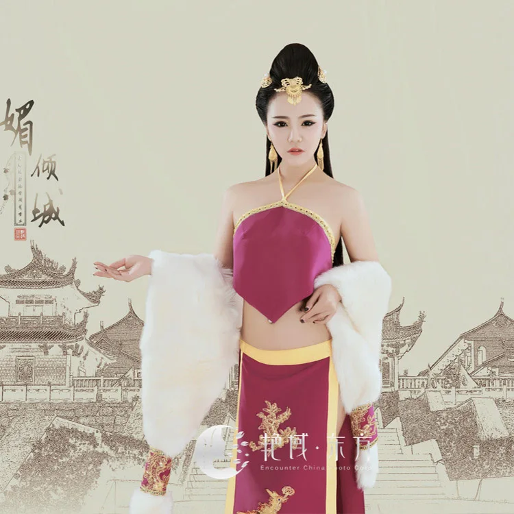 Mei Qing Cheng китайский бюстгальтер DuDou сексуальный костюм для представлений династии