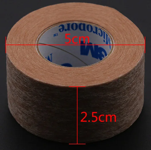 2.5cm 3M лента из микропористого материала ресницы лента для век ресниц для наращивания на ленте, инструменты Gentel на коже apprication, не вызывает аллергию, лента - Цвет: 2.5cm