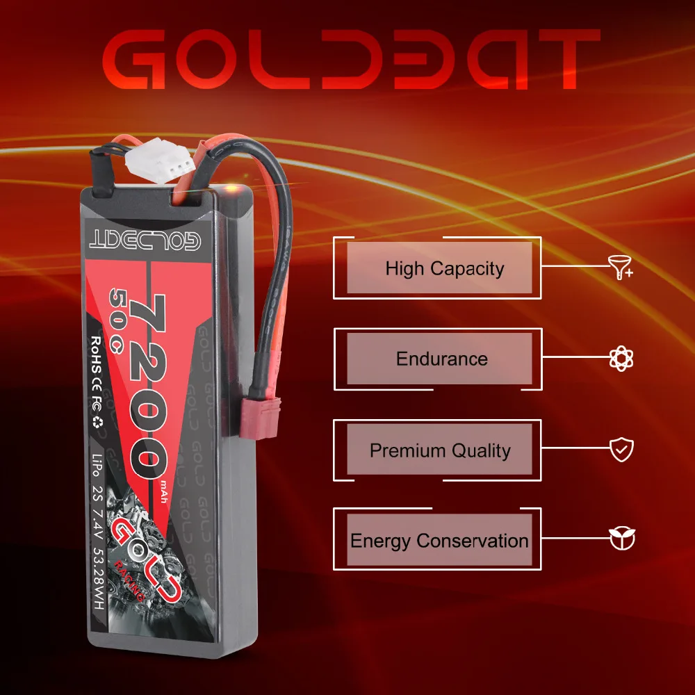 Аккумулятор GOLDBAT 7200 мАч для радиоуправляемого автомобиля 4 шт.|Детали и