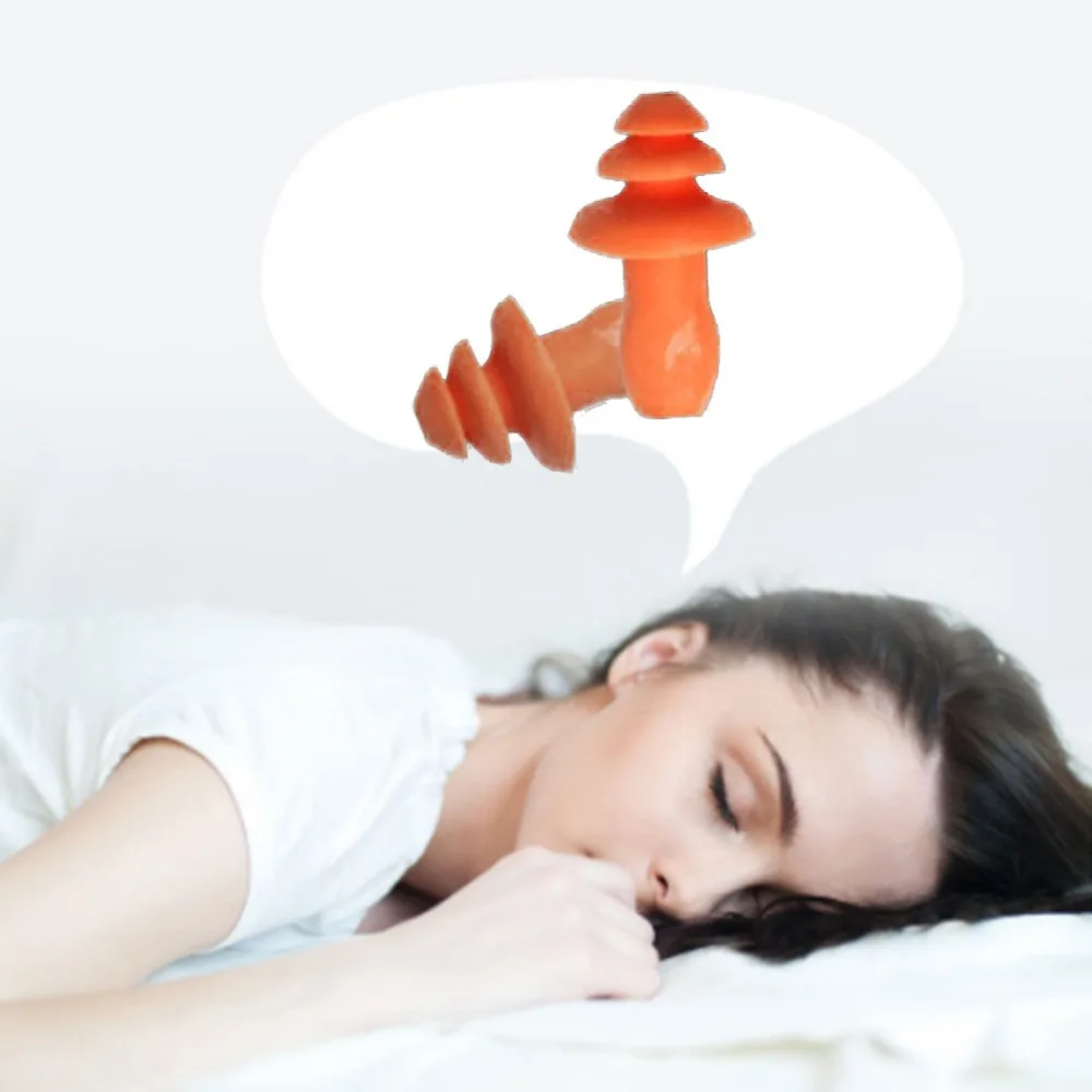 Мягкие Силиконовые Затычки со шнуром для ушей защита многоразовая Защита слуха