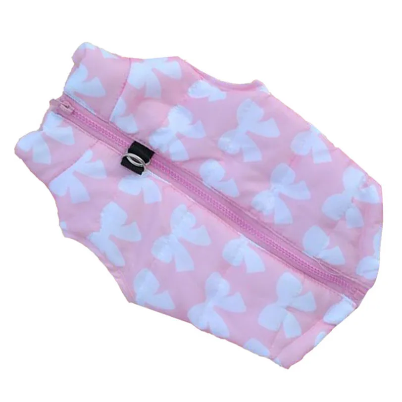 С модным принтом Одежда для собак Зимнее пальто XS-L домашняя одежда маленькой