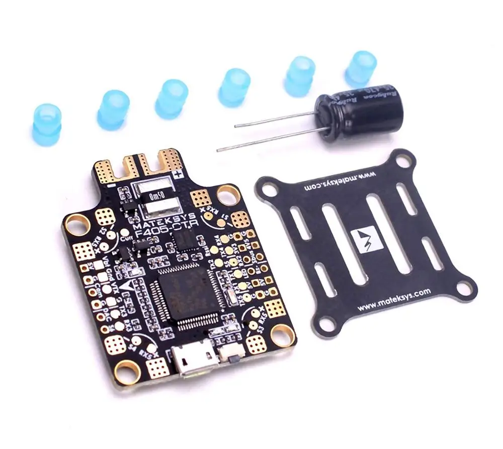 Matek MATEKSYS F405-CTR F405 AIO BFOSD STM32F405 Контроллер полета встроенный PDB 5 V/2A BEC слот для sd-карты BMP280 для F4 RC Дрон - Цвет: Matek F405-CTR