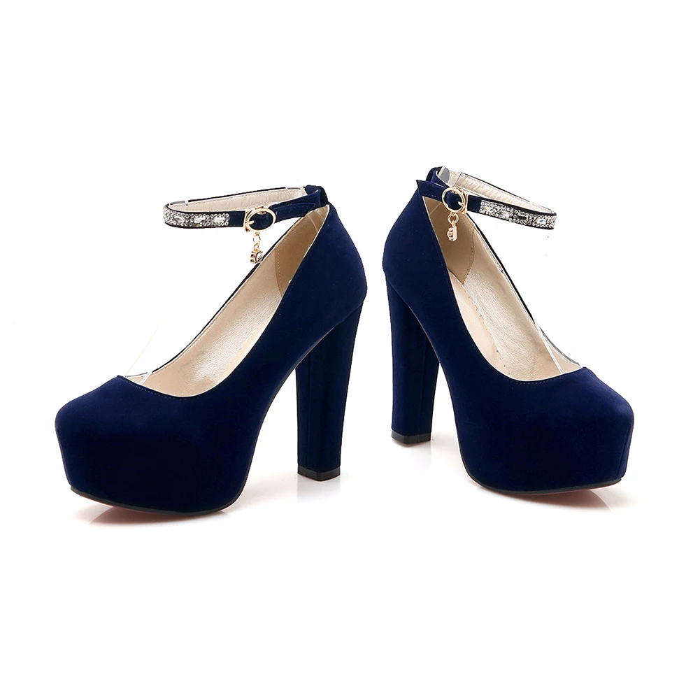 Lapolaka New Arrivals Hot Sale Chunky High Heels Buckle Strap Mary Janes Pumps Woman Shoes Platform Shoes Woman Pumps