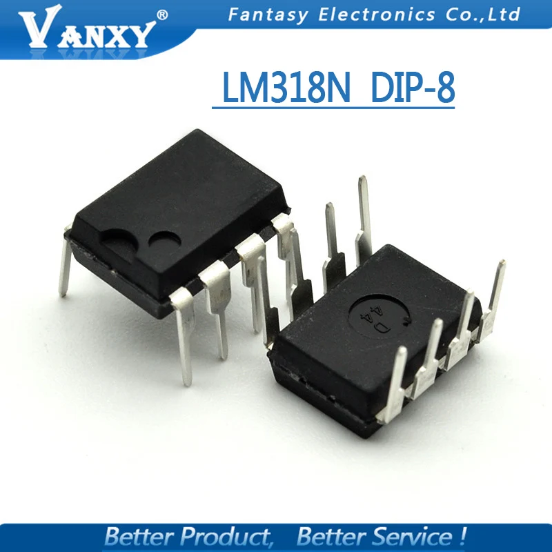 10 шт LM318N DIP8 LM318 DIP 318N DIP-8 LM318P | Электронные компоненты и принадлежности