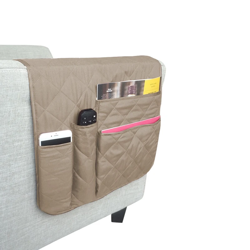Oversize Storage Bags Anti-Slip Couch Arm Rest Cover Waterproof Sofa Armrest Organizer For Phone,TV Remote Control,Tablet 35