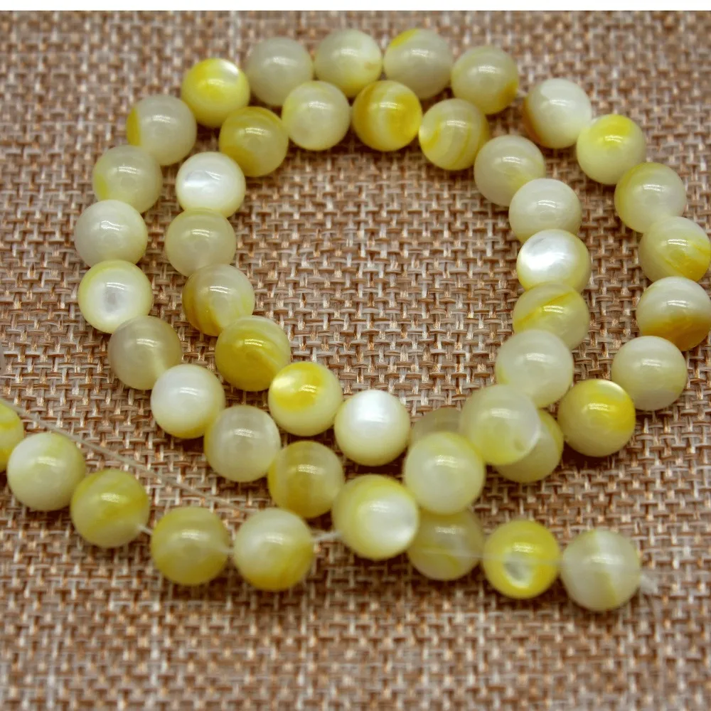 

Natural Trochus Shell Stone 4/6/8/10 mm Round Loose Beads 15inches/strand For Women jewelry Making DIY Bracelet