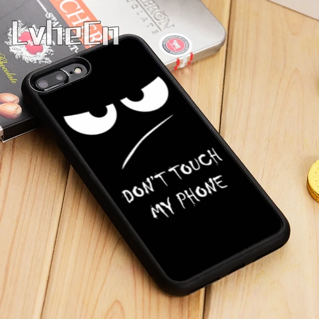 LvheCn Don t Touch My phone Чехол для iPhone 5 6 s 7 8 plus 11 12 Pro X XR XS Max Samsung Galaxy S6 S7 edge S8 S9|Бамперы| |