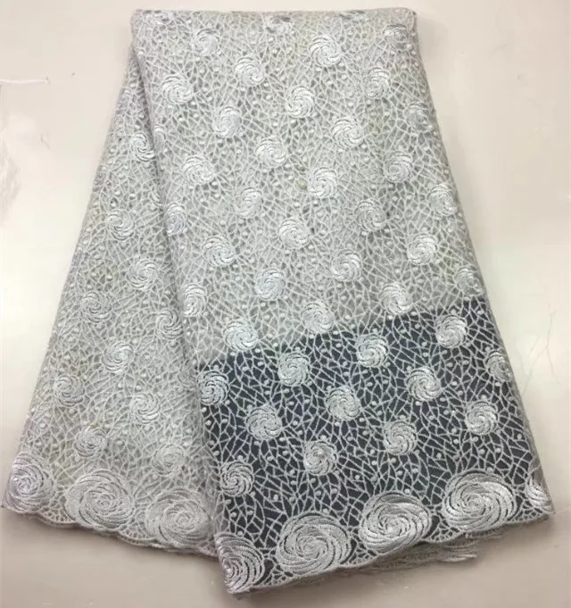 Latest Beaded Lace Fabric 2017 Fashion African Tulle French High Quality Nigerian Fabrics yd-10 | Дом и сад
