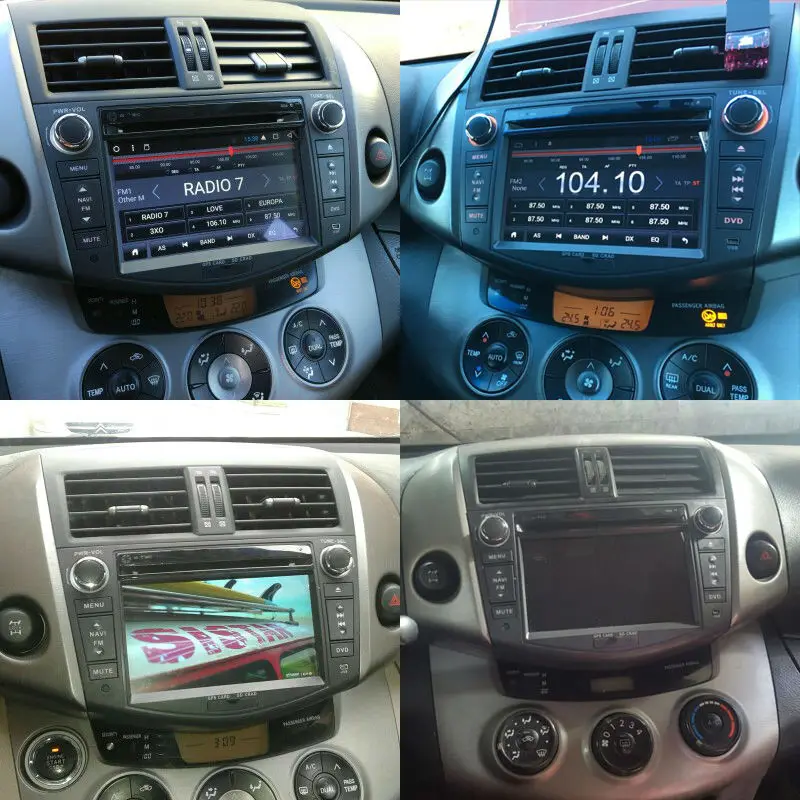 Четырехъядерный автомобильный dvd-плеер 2Din для Toyota RAV4 2006-2012 Android 7 1 руль 1024*600 HDP