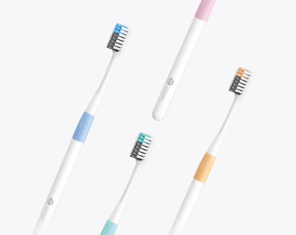Xiaomi Mijia инструменты для умного дома Doctor B Bass метод зубная щетка 4 цвета/набор без коробки для путешествий зубная щетка