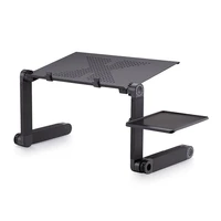 portable folding laptop stand aluminum 360 degree rotation notebook pc table stand with mouse pad size 42cm26cm