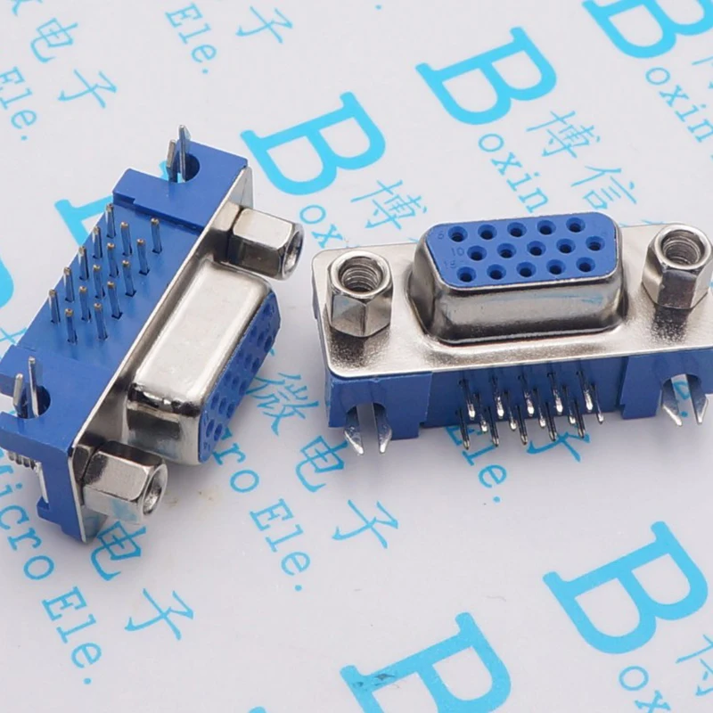 Интерфейс VGA DB15 HDR15 DR15 изогнутая ножка гнездовой разъем 3 08 три ряда|vga vga|vga female