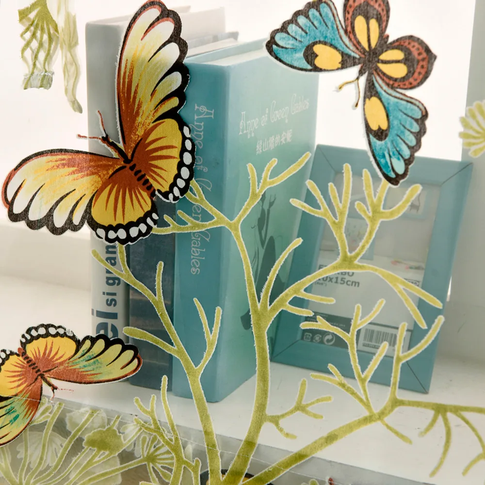 Прозрачная Вуаль Valances Ribbon Европейский Римский занавес новинка Бабочка Цветочный