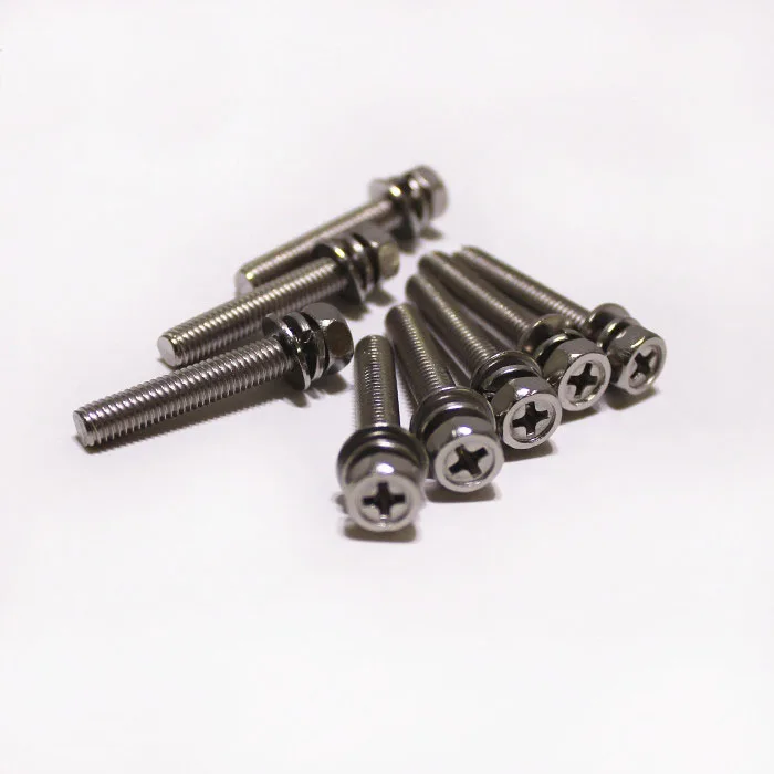 10 шт M6 винты с полукруглой головкой phillips из нержавеющей стали шайбой крестовые