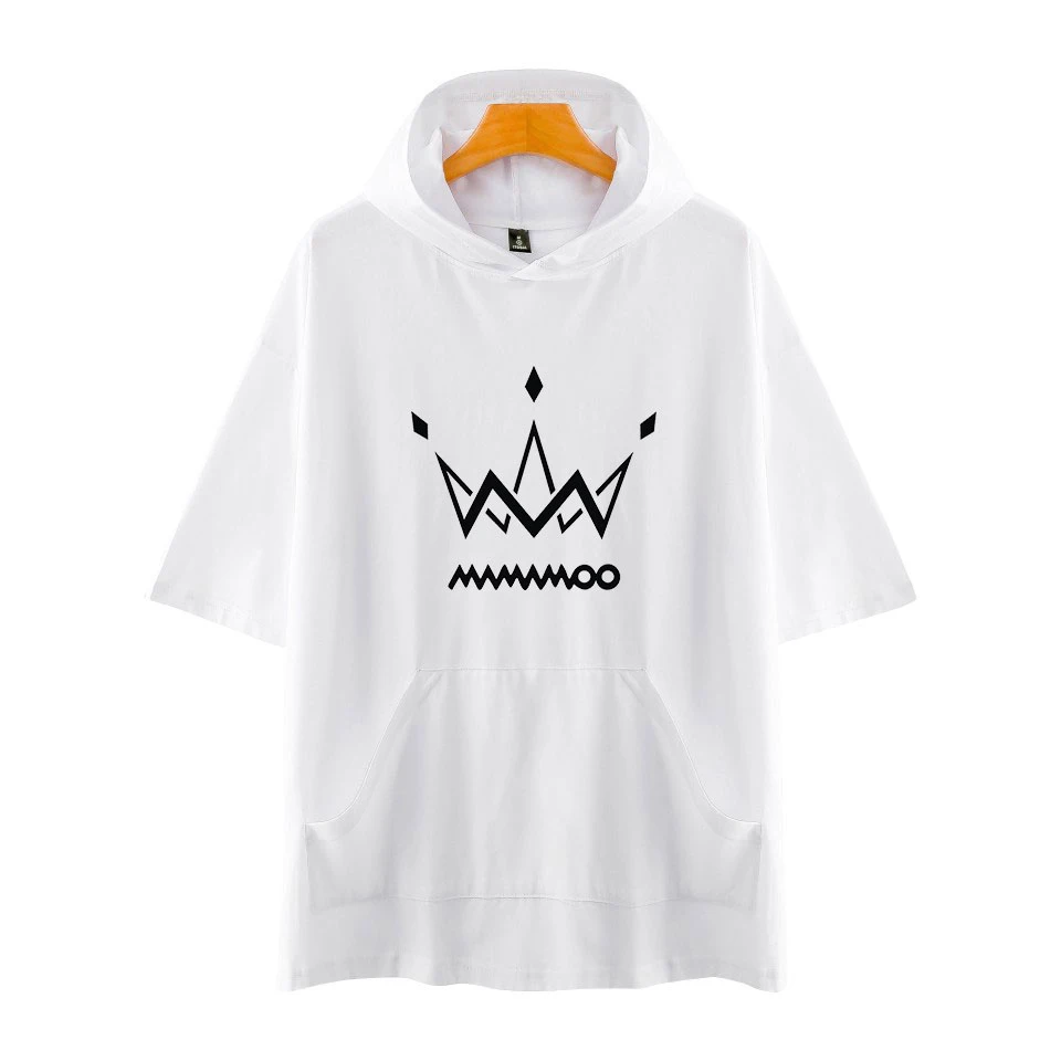 Женская и мужская футболка с принтом POP MAMAMOO Повседневная коротким рукавом Kpops