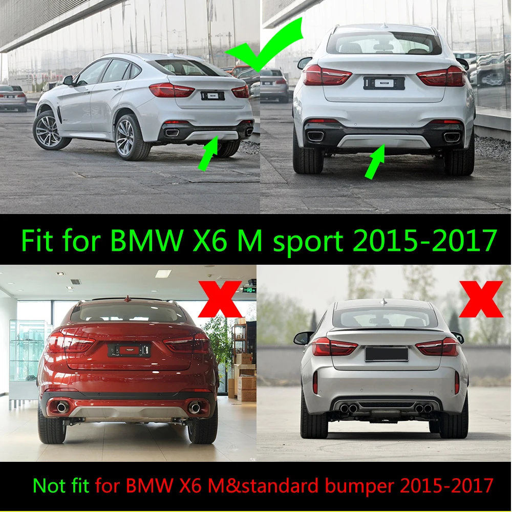 Для BMW X6 F16 xDrive35i xDrive50i M Спортивная Утилита разветвители заднего бампера крылышки