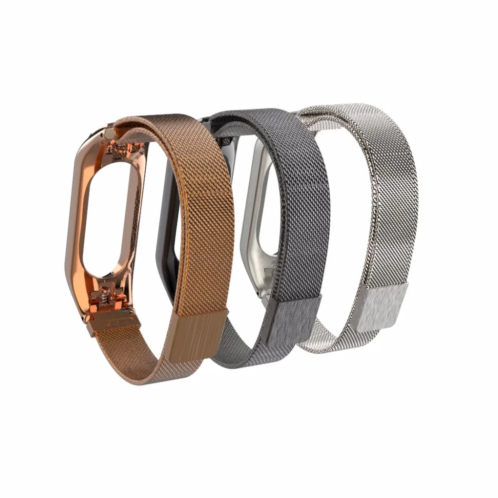50 шт./упак. для Xiaomi mi Band 3 ремешок mi band 3 металлический браслет Нержавеющая сталь без винтов наручный ремешок Замена аксессуары