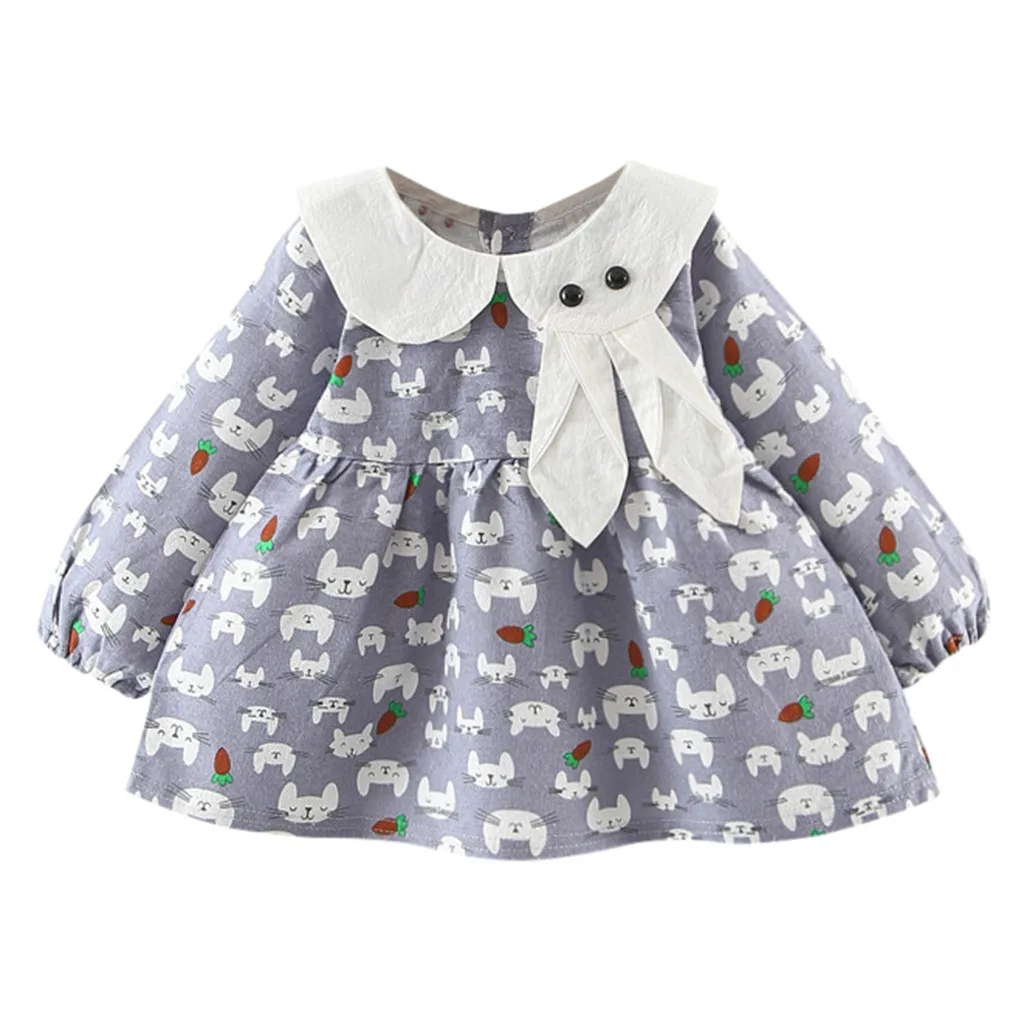 Осенне зимние платья для маленьких девочек платье с длинными рукавами принцессы