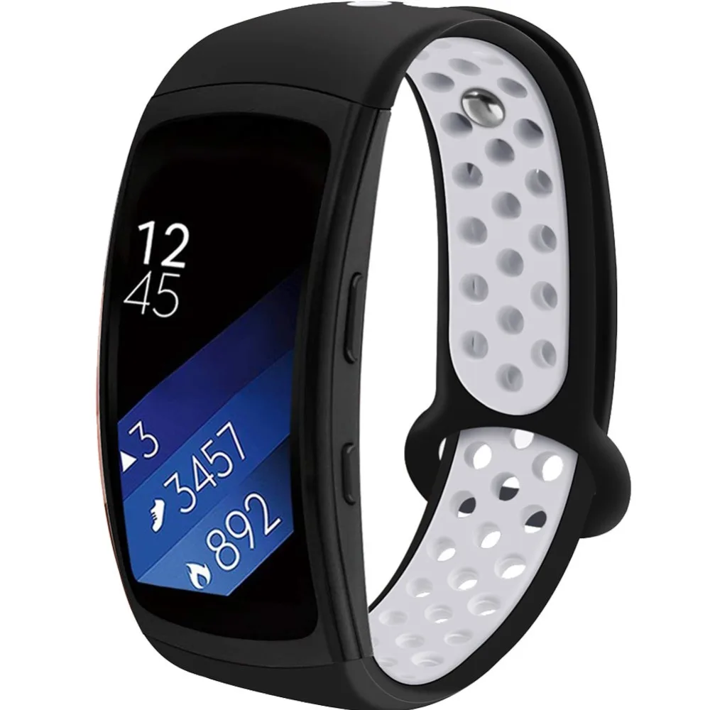 Оригинальный силиконовый браслет для samsung шестерни Fit 2 Pro/Fit умный Сменные часы