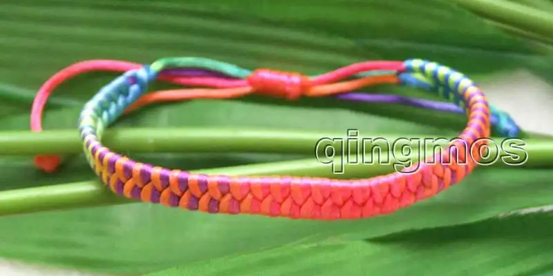 MultiColor Width 6mm China Silk handwork weave adjustable 6 to 10&quot Good Luck Bracelet-bra307 Wholesale/retail Free shipping | Украшения