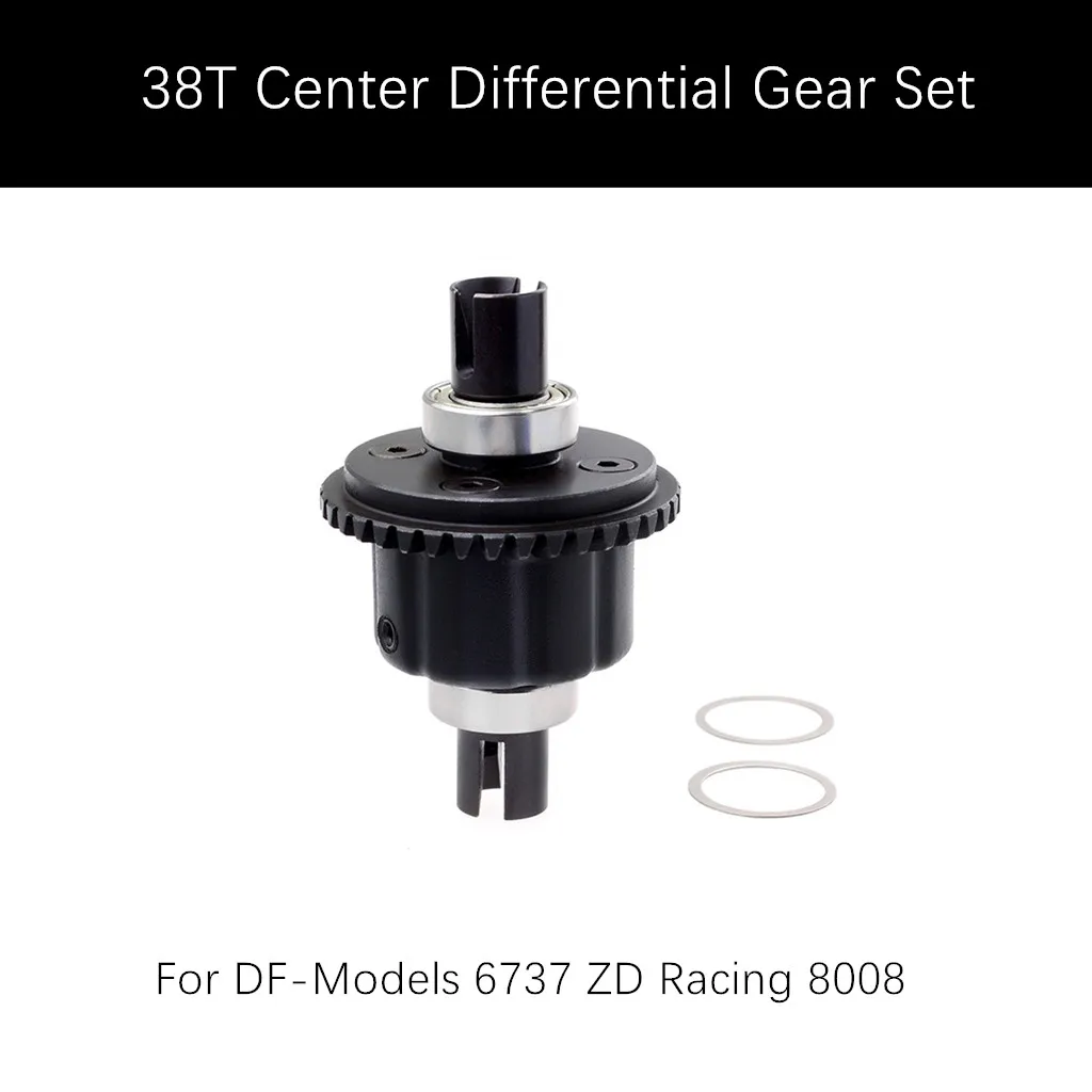 Комплект центрального дифференциала 38T для DF моделей 6737 ZD Racing 8008 1/8