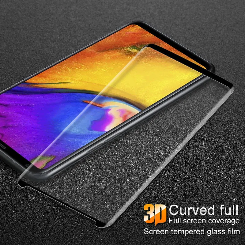 3D изогнутое закаленное стекло для LG V35 ThinQ полное покрытие экрана Защитная пленка