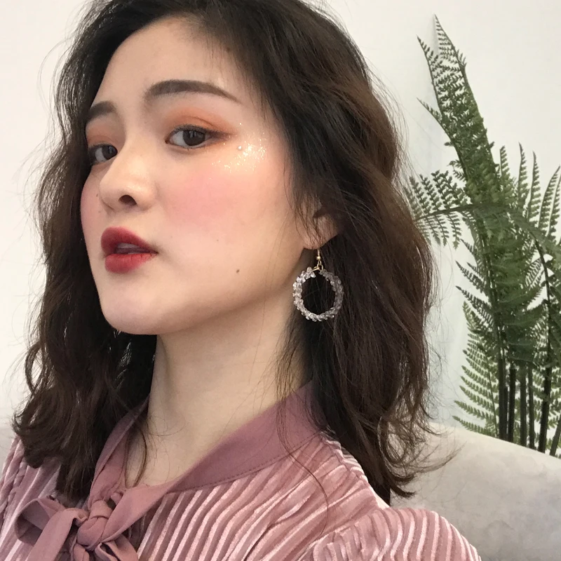 Серьги Корея элегантные для женщин Мода kolczyki oorbellen pendientes mujer moda 2019 застежка кольцо