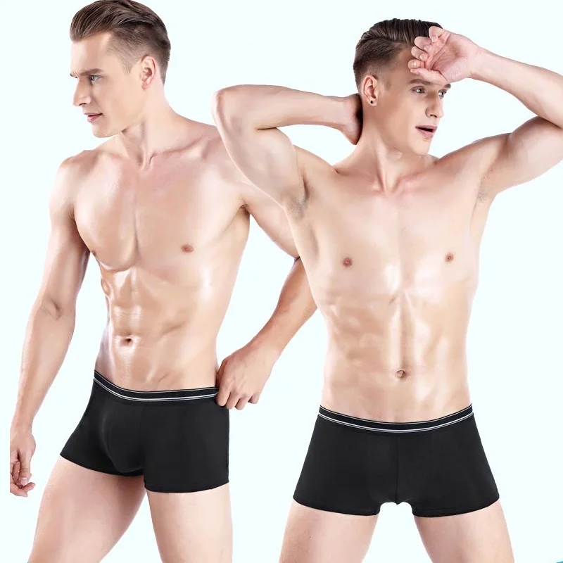 Мужские трусы для мужчин, боксеры, короткие, одноцветные, Cuecas Bragas Hombre, 95% хлопок, гибкие, мужские шорты, дышащие, 6M18