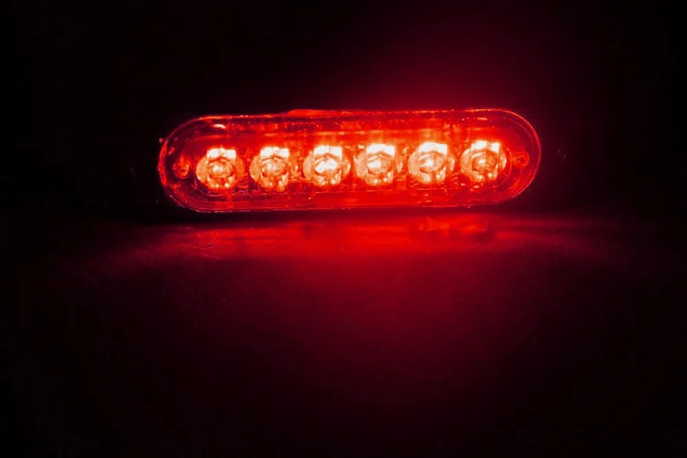 Красный цвет 6 светодиодный мерцающий светильник лампа 16 мигающих режимов