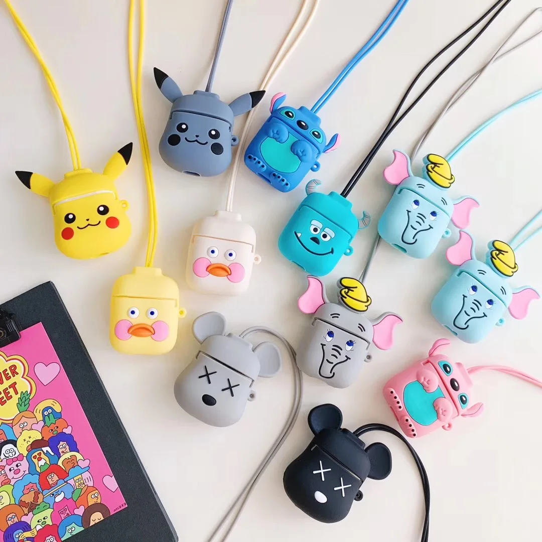I30 tws i12 tws милый мультяшный чехол для AirPods чехол для air pods 2 i30 i12 i10 i11 i9s i60 Bluetooth наушники силиконовый чехол