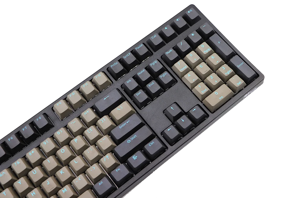 Двойная съемка PBT Keycap черный серый смешанный синий слово Dolch 108 87 Вишневый профиль колпачки для MX переключатели клавиша