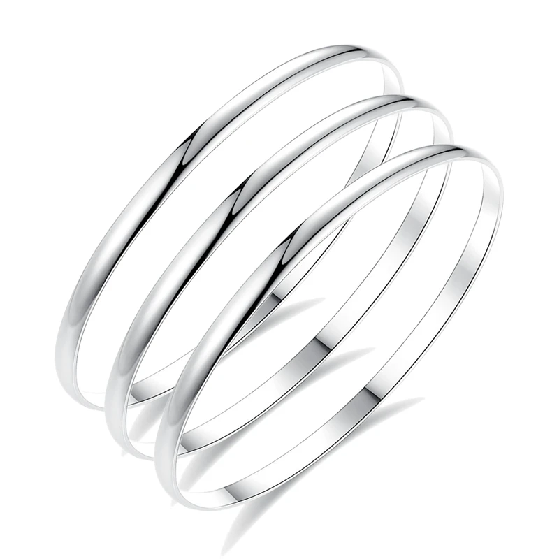 3pcs 6.8cmx3.6mm 7/3/5 шт шнур для бус Браслеты& браслеты из нержавеющей стали DIY Браслеты манжетного типа для модные женские туфли Для мужчин браслеты манжетного типа фиксированные смешанные - Окраска металла: 3pcs 6.8cmx3.6mm