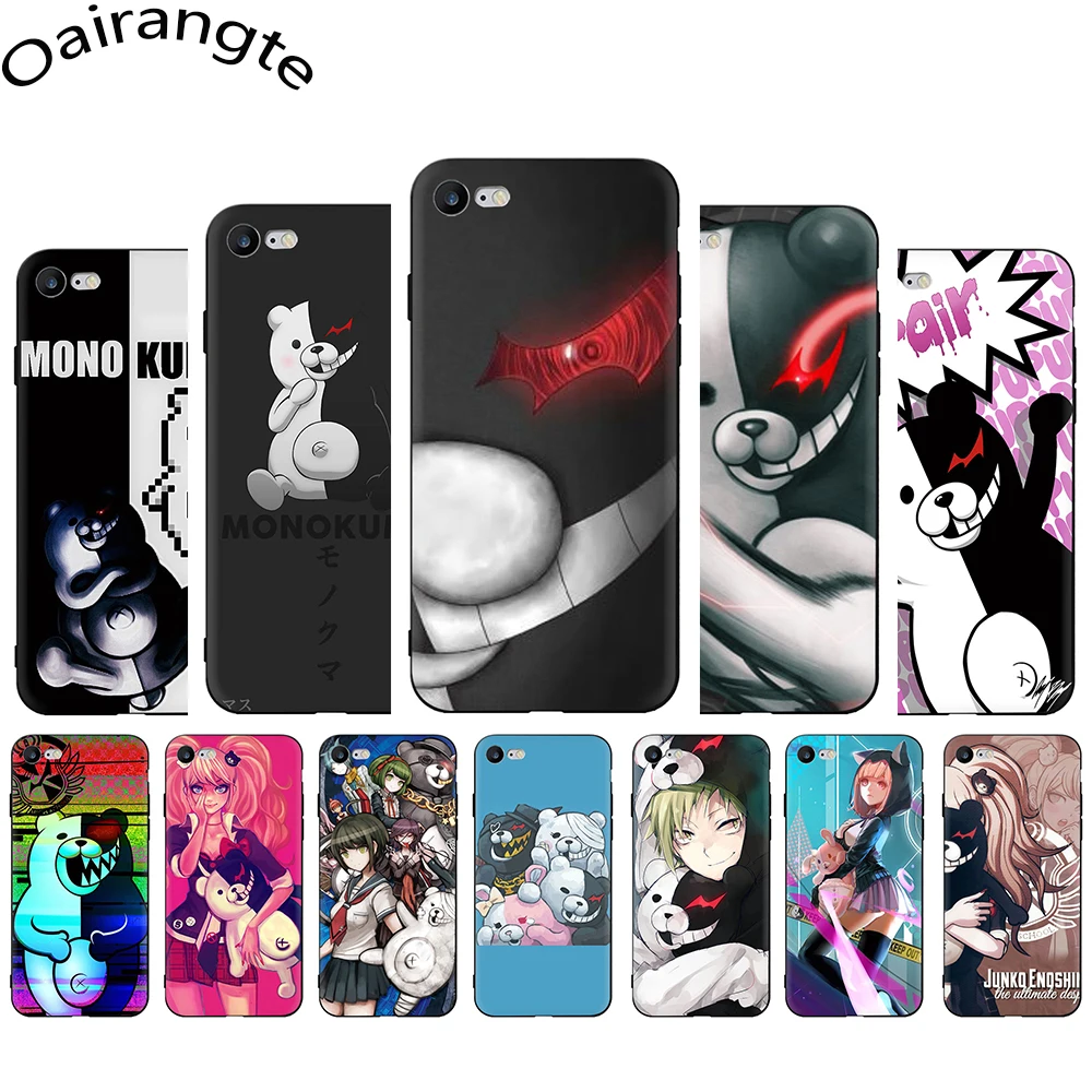 Мягкий чехол Danganronpa monokuma для телефона iPhone 5 5S SE 2020 6 6S Plus 7 8 X XS XR 11 12 Pro Max Mini|Бамперы| |
