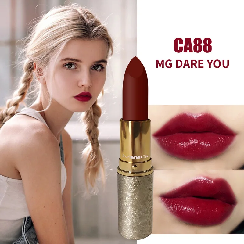 CA88 dare you Высококачественные металлические матовые красные губные помады для макияжа, питательная губная помада, профессиональная косметика, стойкая водостойкая губная помада, Прямая поставка - Цвет: CA88 dare you