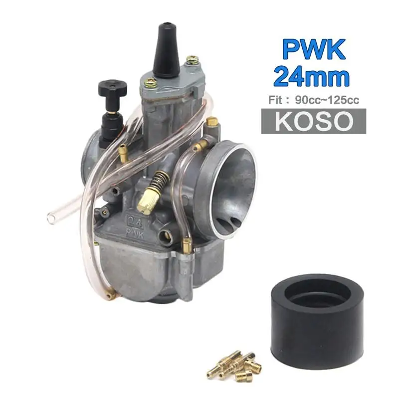 Alconstar-KOSO OKO KEIHI PWK мотоциклетный Карбюратор с силовой струей 21 24 26 28 30 32 34 мм для 2T 4T Багги Quad Go Kart Dirt Bike - Цвет: 24mm kos