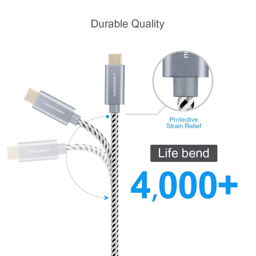 USB-кабель в оплетке jorinдо USB 2 0 Type C (C-C) к зарядному кабелю передачи данных типа (3A)